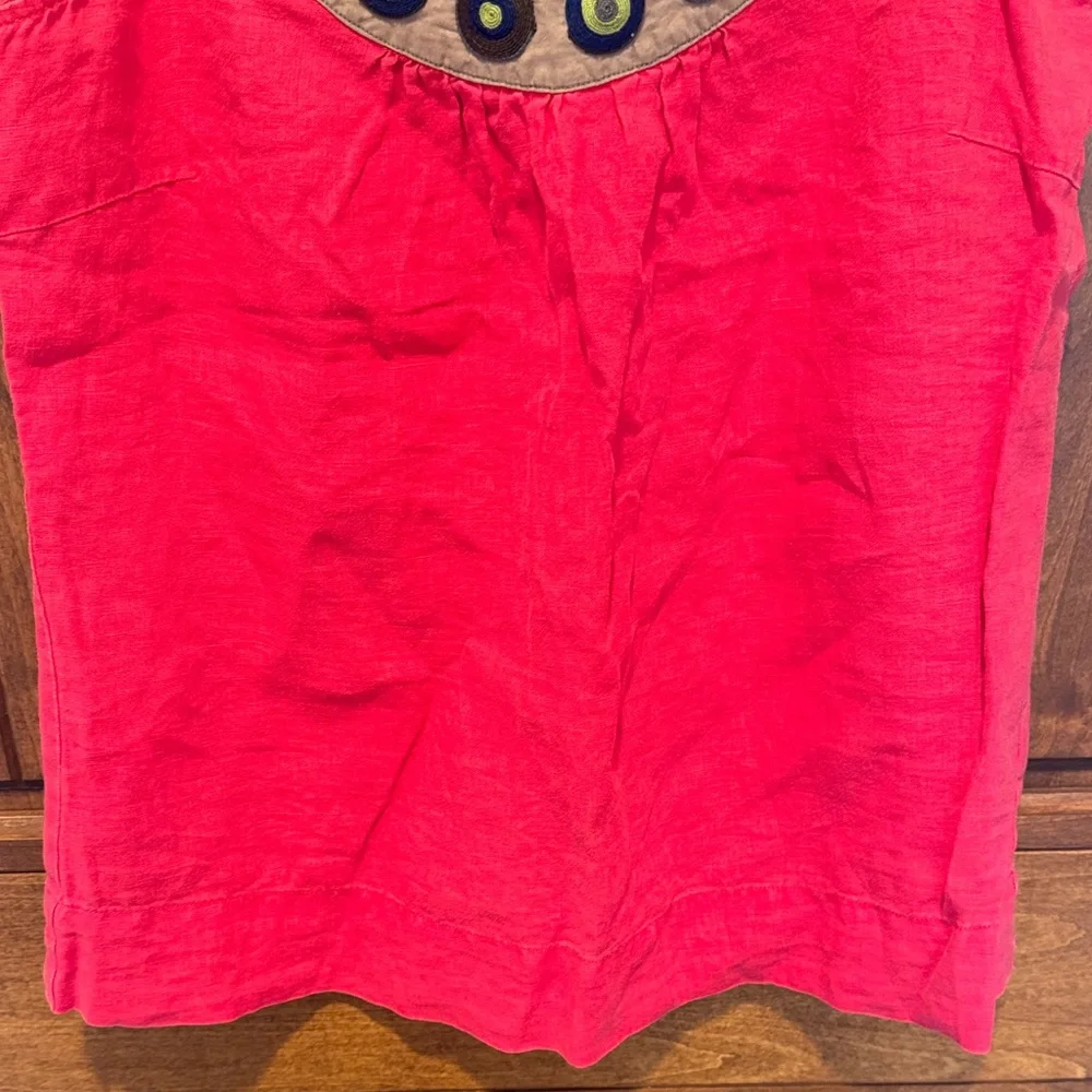 Boden Pink and Tan Embellished Tank Top - Picture 3 of 5